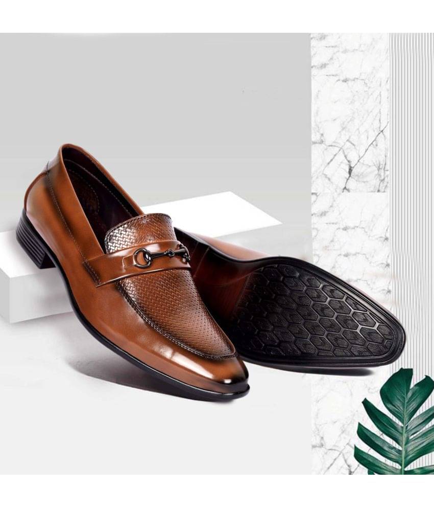 Aadi Slip On Brown Formal Shoes Aadi Slip On Brown Formal Shoes