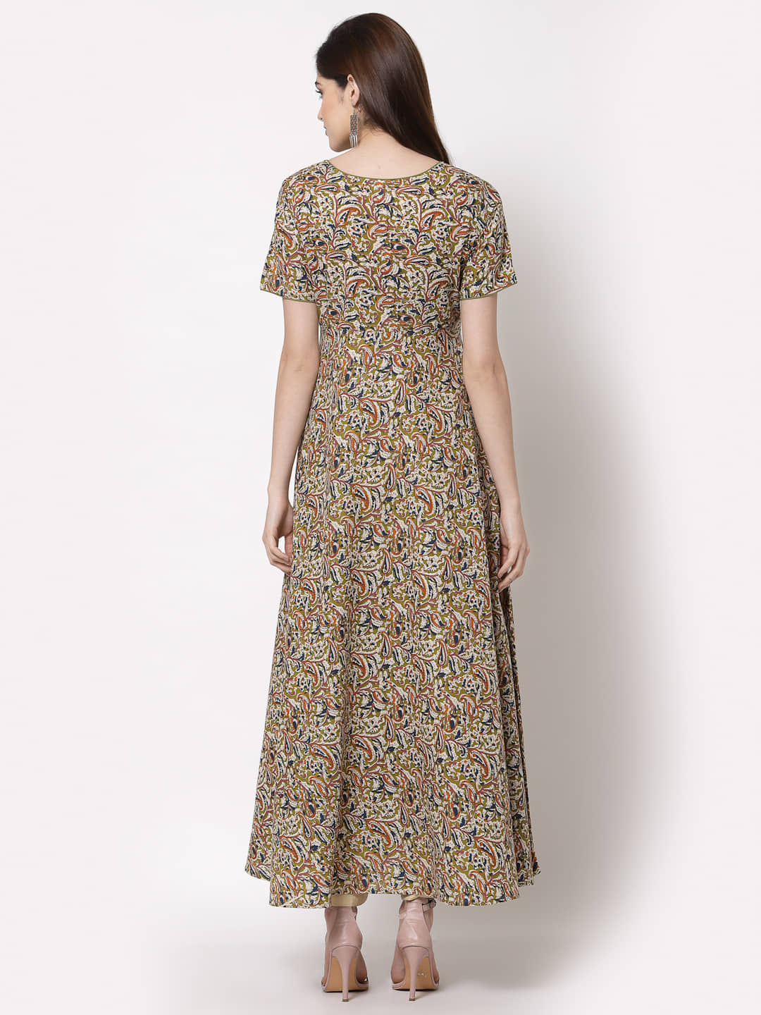 Kbz Women Cotton Fit & Flare Dress ( Multi Color )