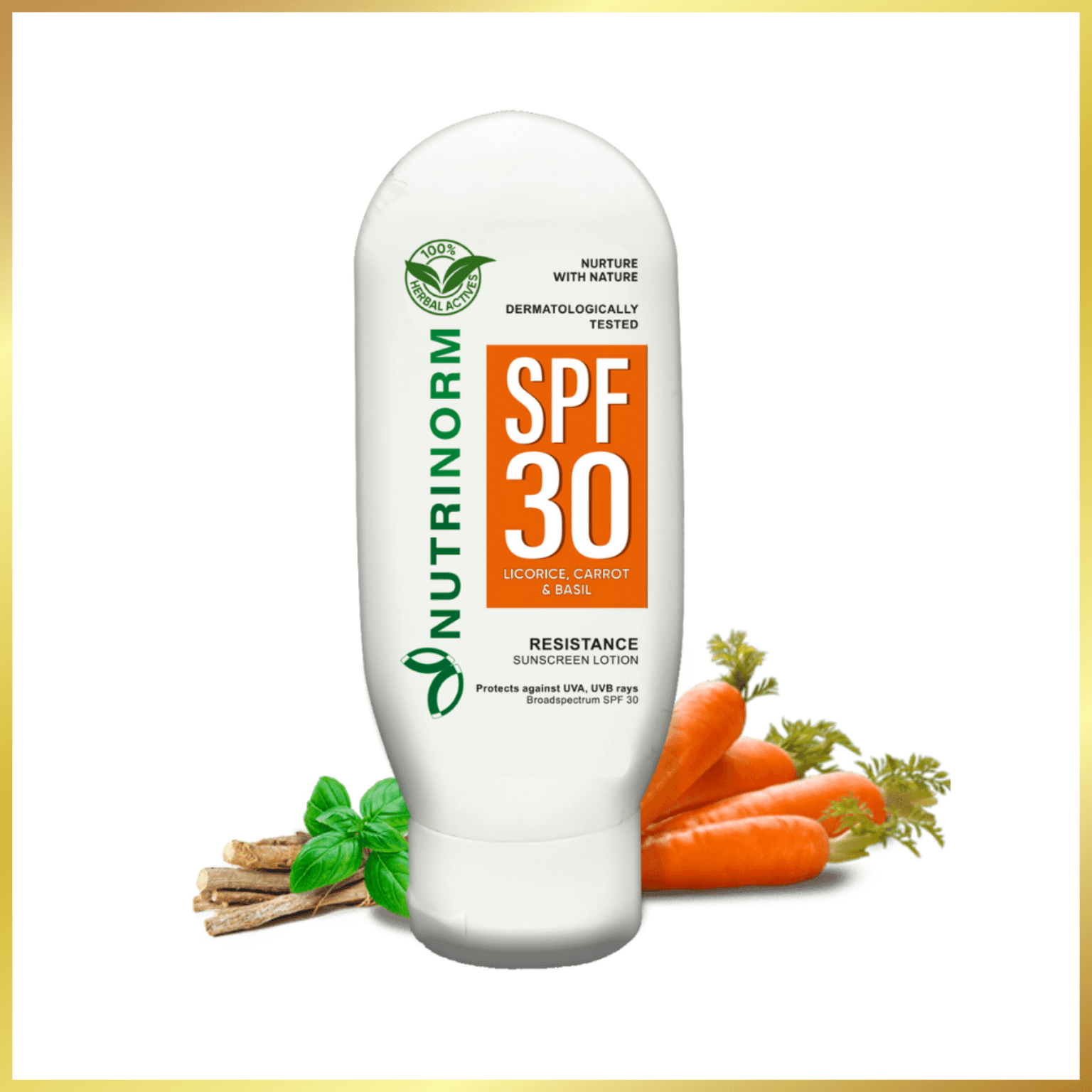     			NUTRINORM SPF Sunscreen Lotion - Enriched with Carrot Seed Oil and Tulsi Oil - 100g
