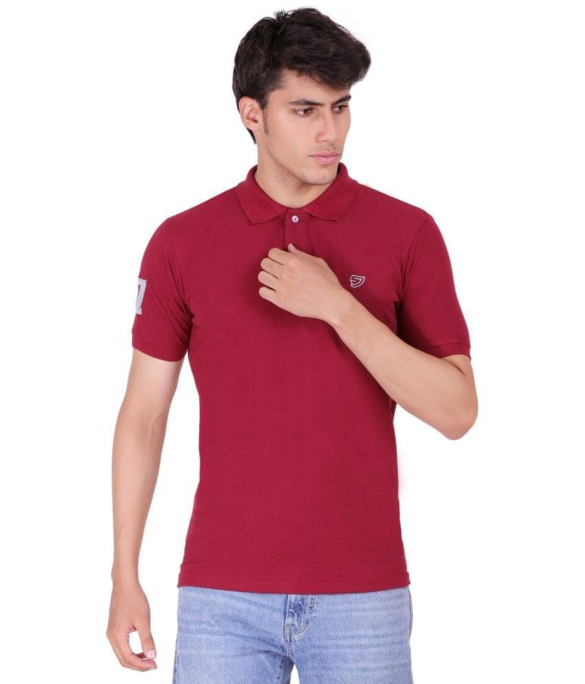 SAM AND JACK Pack of 1 Cotton Regular Fit Solid Half Sleeves Men's Polo T Shirt ( Maroon ) SAM AND JACK Pack of 1 Cotton Regular Fit Solid Half Sleeves Men's Polo T Shirt ( Maroon )