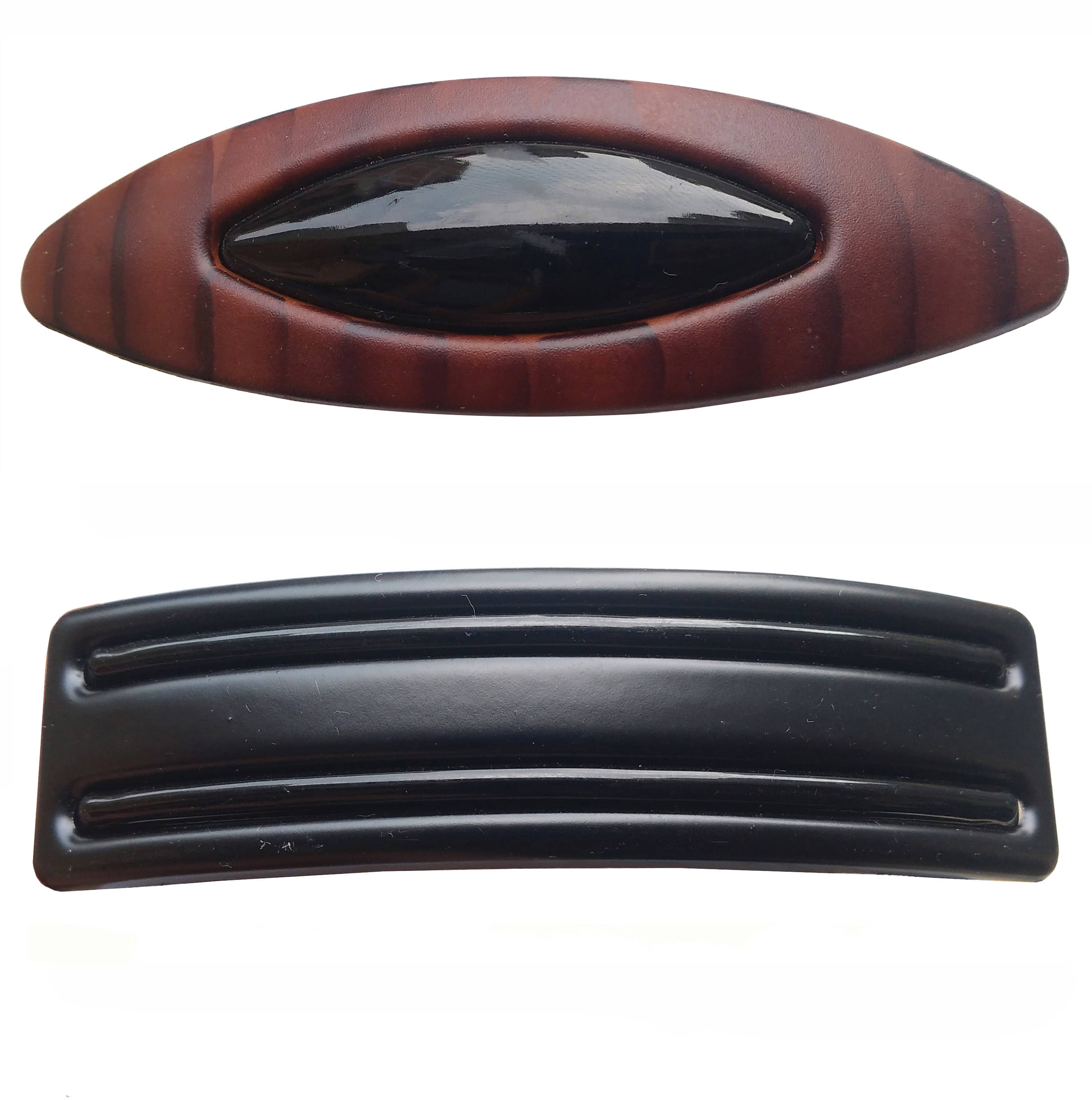 Shreya Collection Multicolour Plastic Hair Back Clip Barrette Clutcher Clip - (Pack of 2 ) Shreya Collection Multicolour Plastic Hair Back Clip Barrette Clutcher Clip - (Pack of 2 )