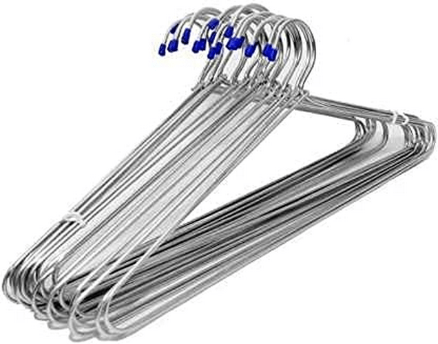     			VARKAUS 12 Pcs HEAVY DUTY & STURDY  STEEL CLOTH HANGERS in 3mm