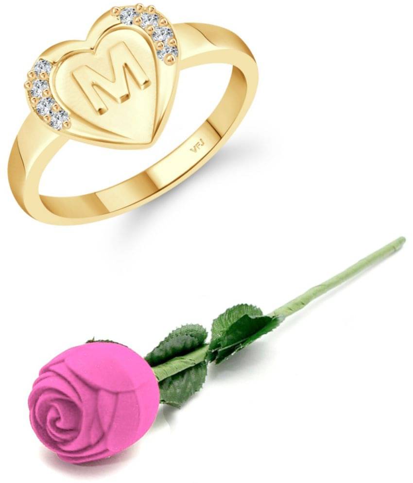 Valentine Initial '' M '' Letter in heart ring alphabet for women and Girls Valentine Initial '' M '' Letter in heart ring alphabet for women and Girls