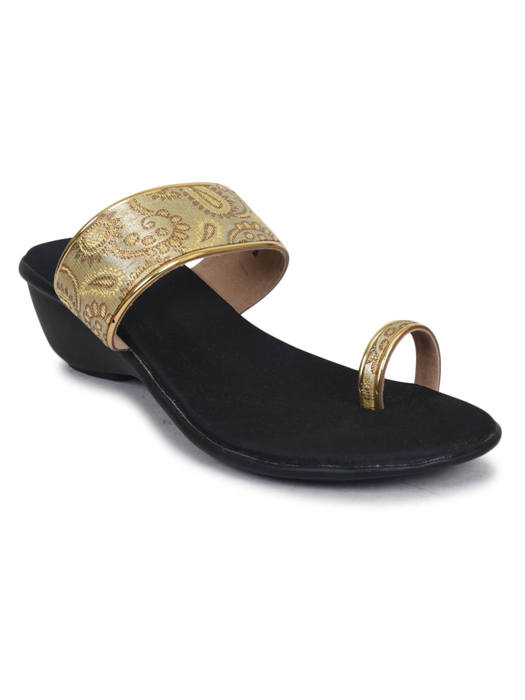     			Ajanta - Gold Women's Slip On Heels