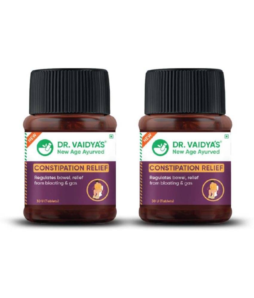     			Dr. Vaidya'S Constipation Relief Capsules|Ayurvedic|Relievs Gas & Bloating|(30 Tablets Each)Po2