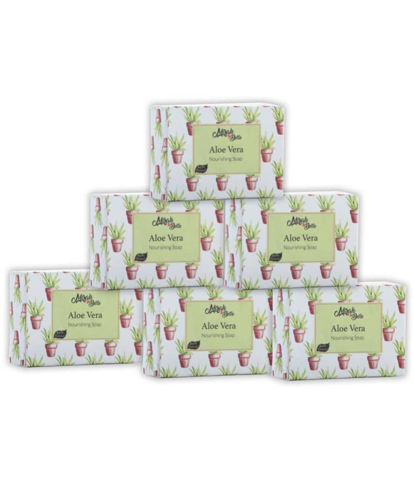 Mirah Belle Organic Aloe Vera Nourishing Soap Bar  (125 gm) Soap 750 gram g Pack of 6
