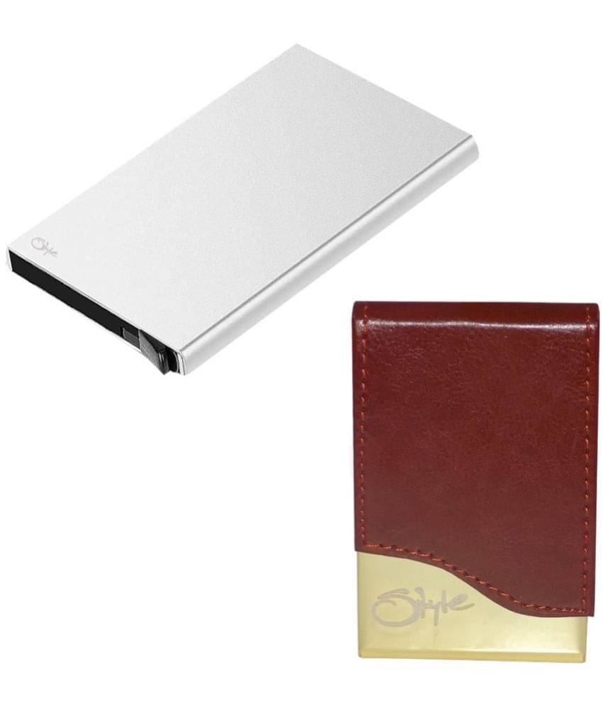     			Styel 98 Combo of 2|High Quality Stylish Wallet for Men & Women 6 Card Holder