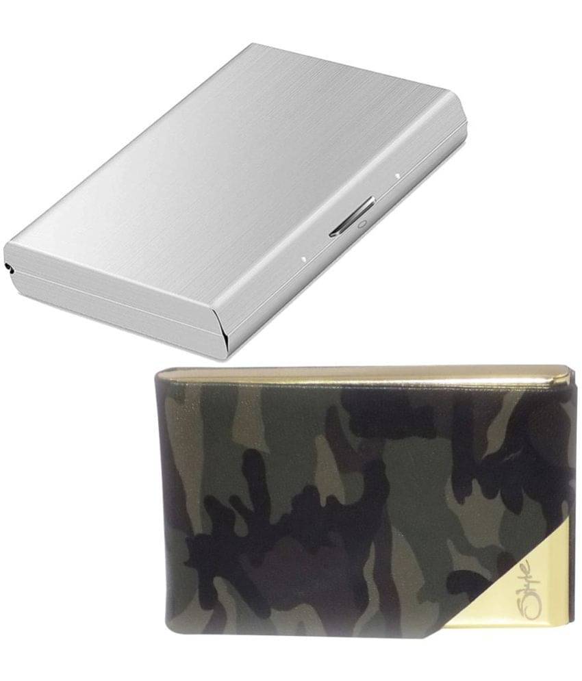     			Styel 98 Combo of 2|High Quality Stylish Wallet for Men & Women 6 Card Holder