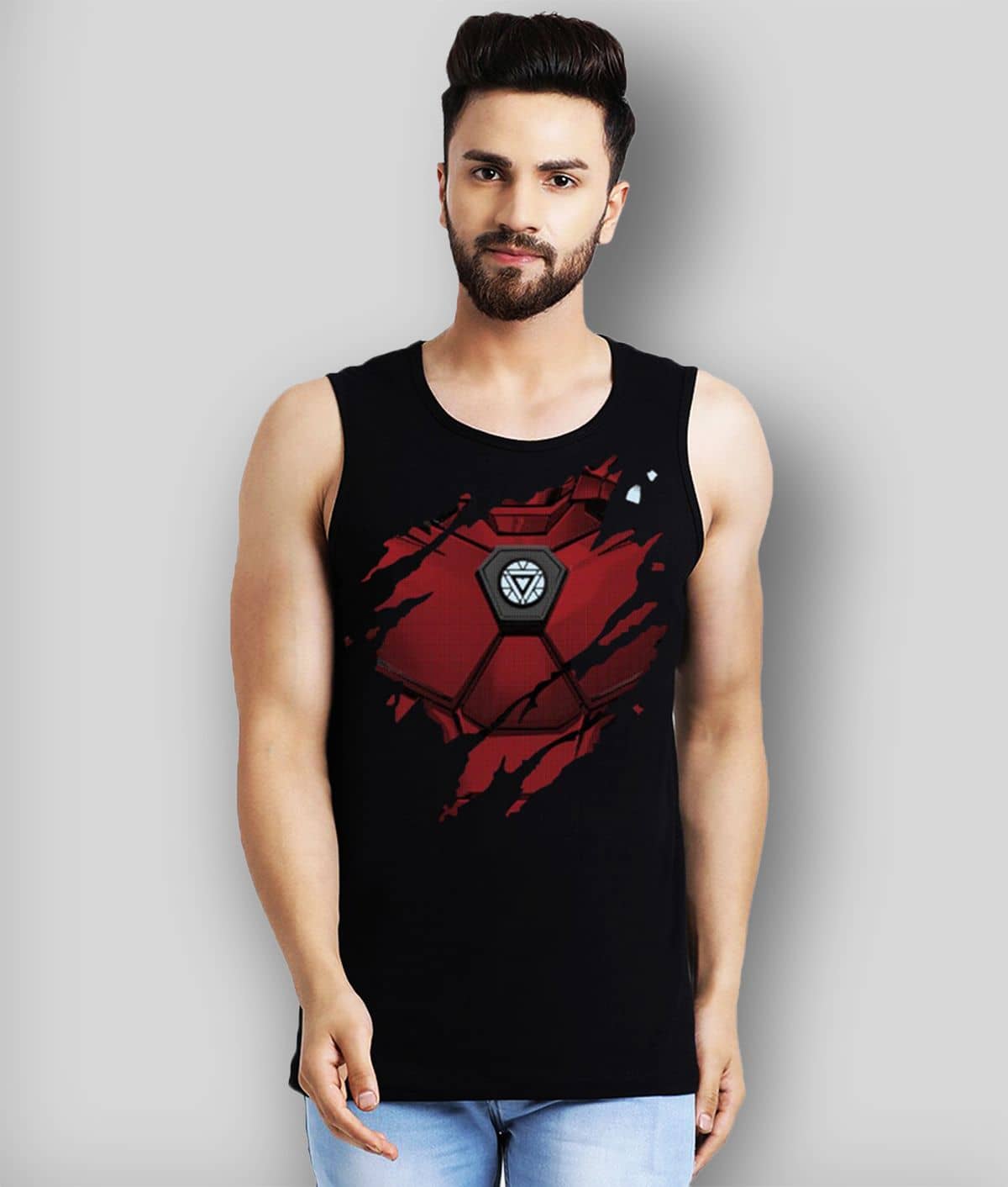 Leotude Pack of 1 Cotton Blend Regular Fit Men's T-Shirt ( Black )