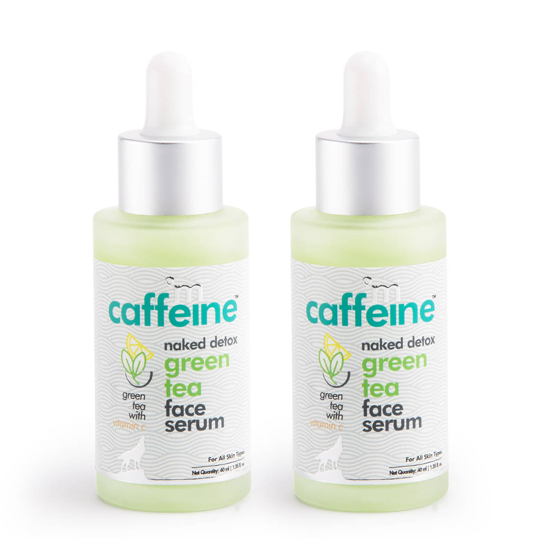     			mCaffeine Green Tea Face Serum 40ml each (Pack of 2)