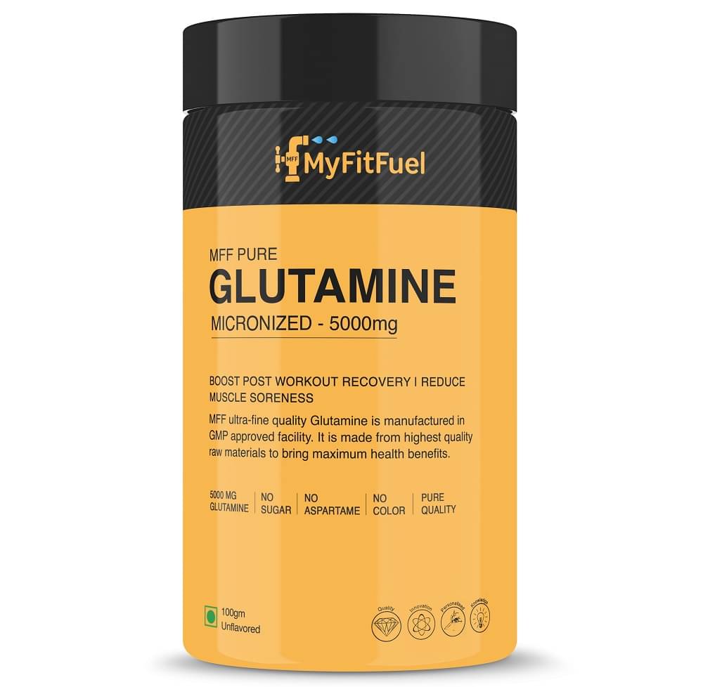 MyFitFuel Pure Glutamine 100 g, Unflavored 100 gm MyFitFuel Pure Glutamine 100 g, Unflavored 100 gm