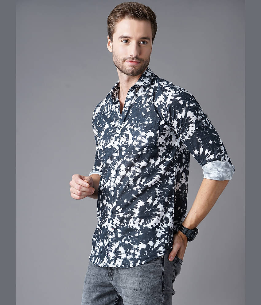 Paul Street - Cotton Blend Slim Fit Grey Men's Casual Shirt ( Pack of 1 )