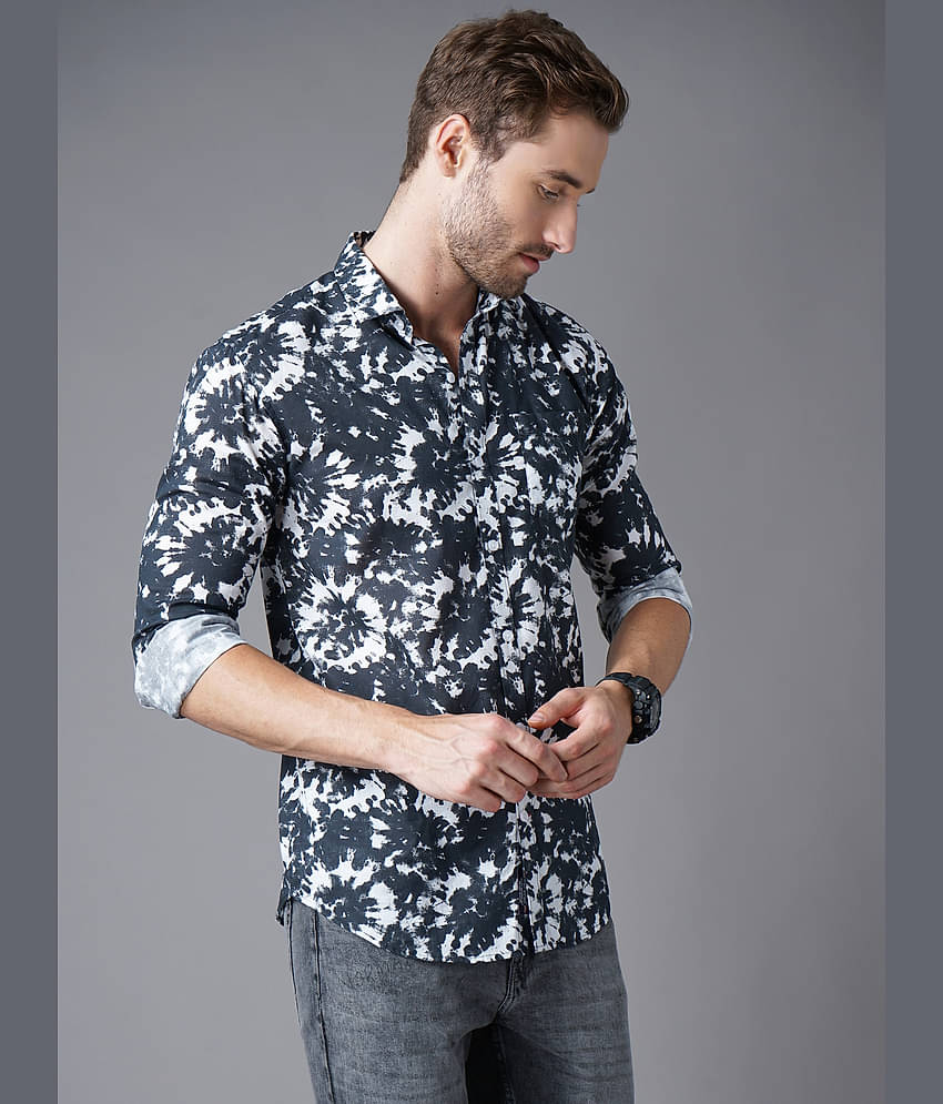 Paul Street - Cotton Blend Slim Fit Grey Men's Casual Shirt ( Pack of 1 )