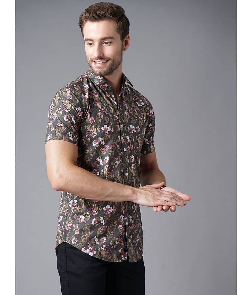 Paul Street - Cotton Blend Slim Fit Brown Men's Casual Shirt ( Pack of 1 )