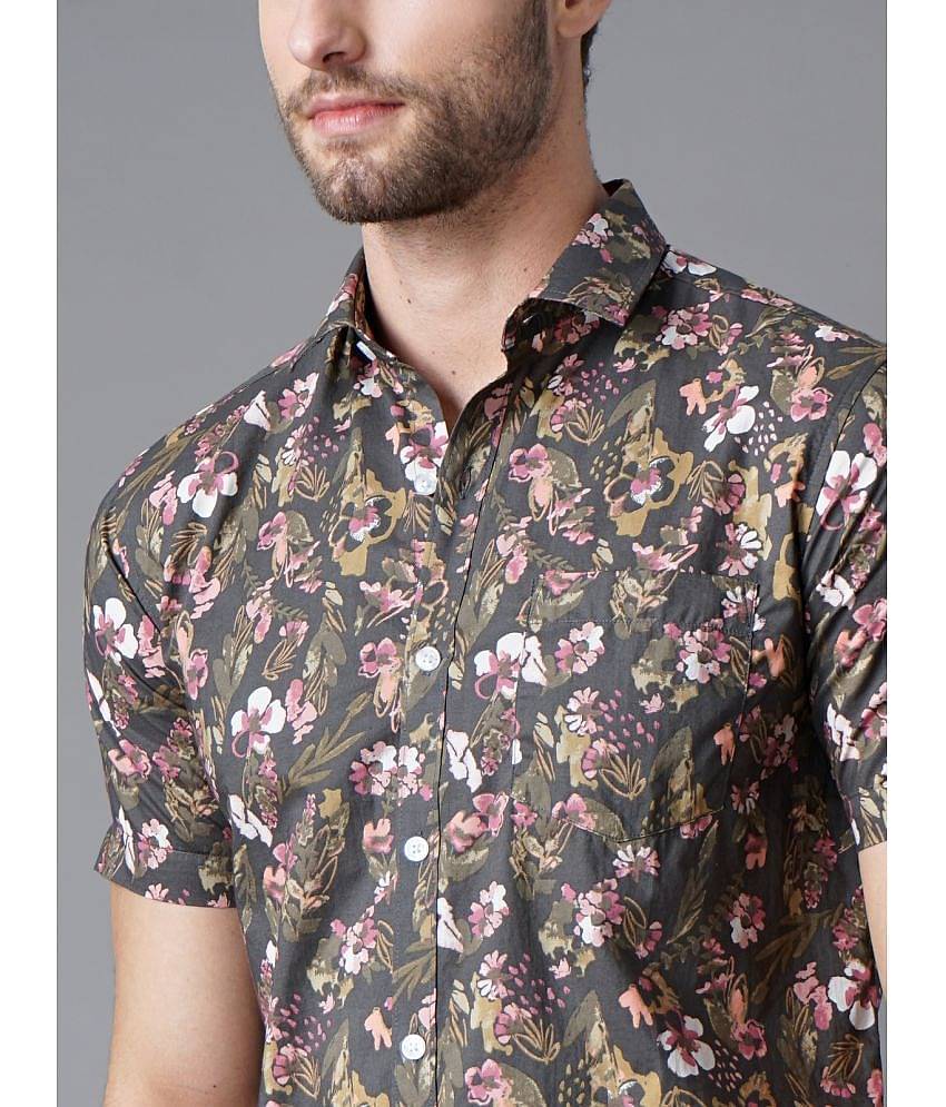 Paul Street - Cotton Blend Slim Fit Brown Men's Casual Shirt ( Pack of 1 )