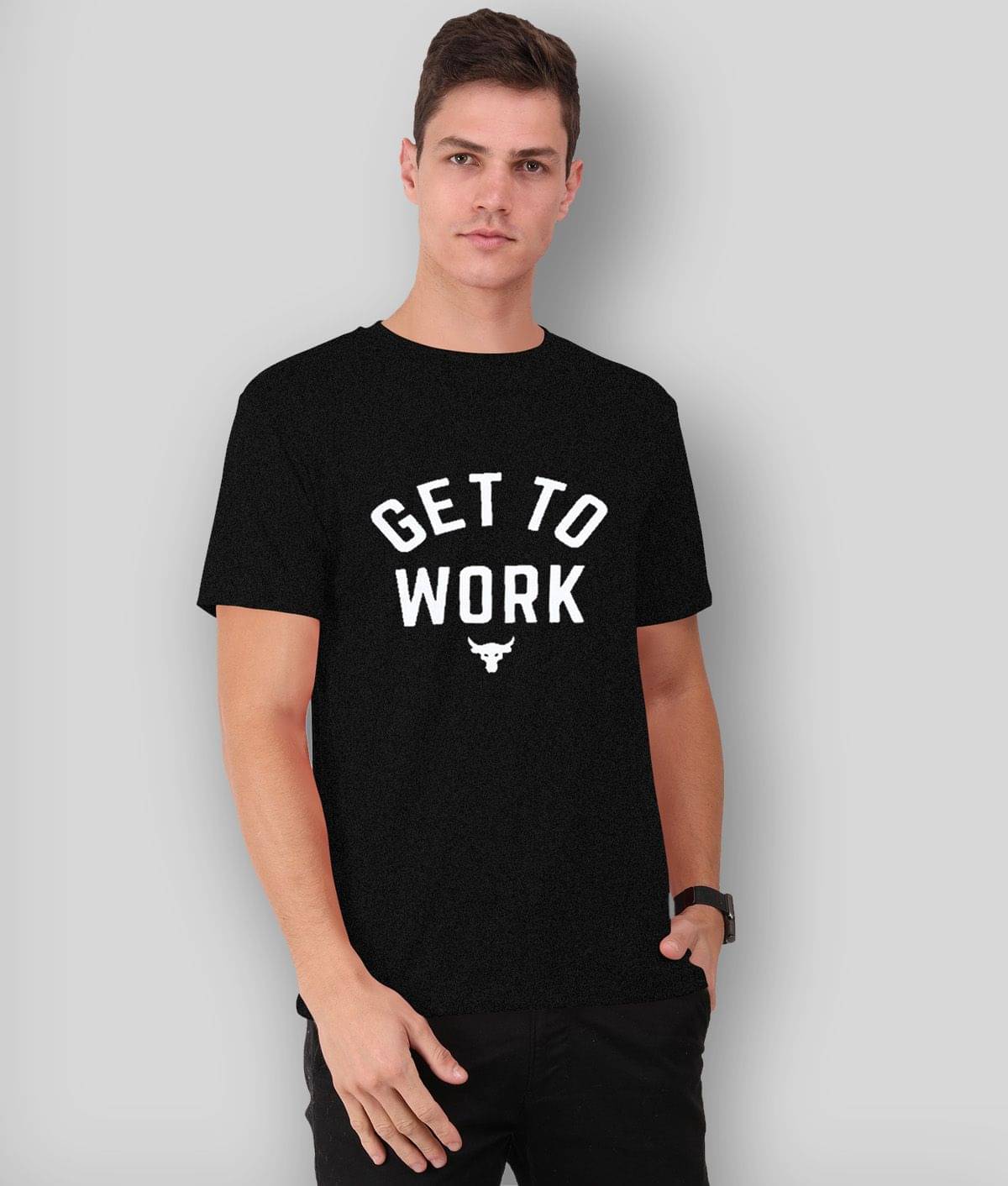 THE BLAZZE - Grey Cotton Regular Fit Men's T-Shirt ( Pack of 1 )     			THE BLAZZE - Grey Cotton Regular Fit Men's T-Shirt ( Pack of 1 )