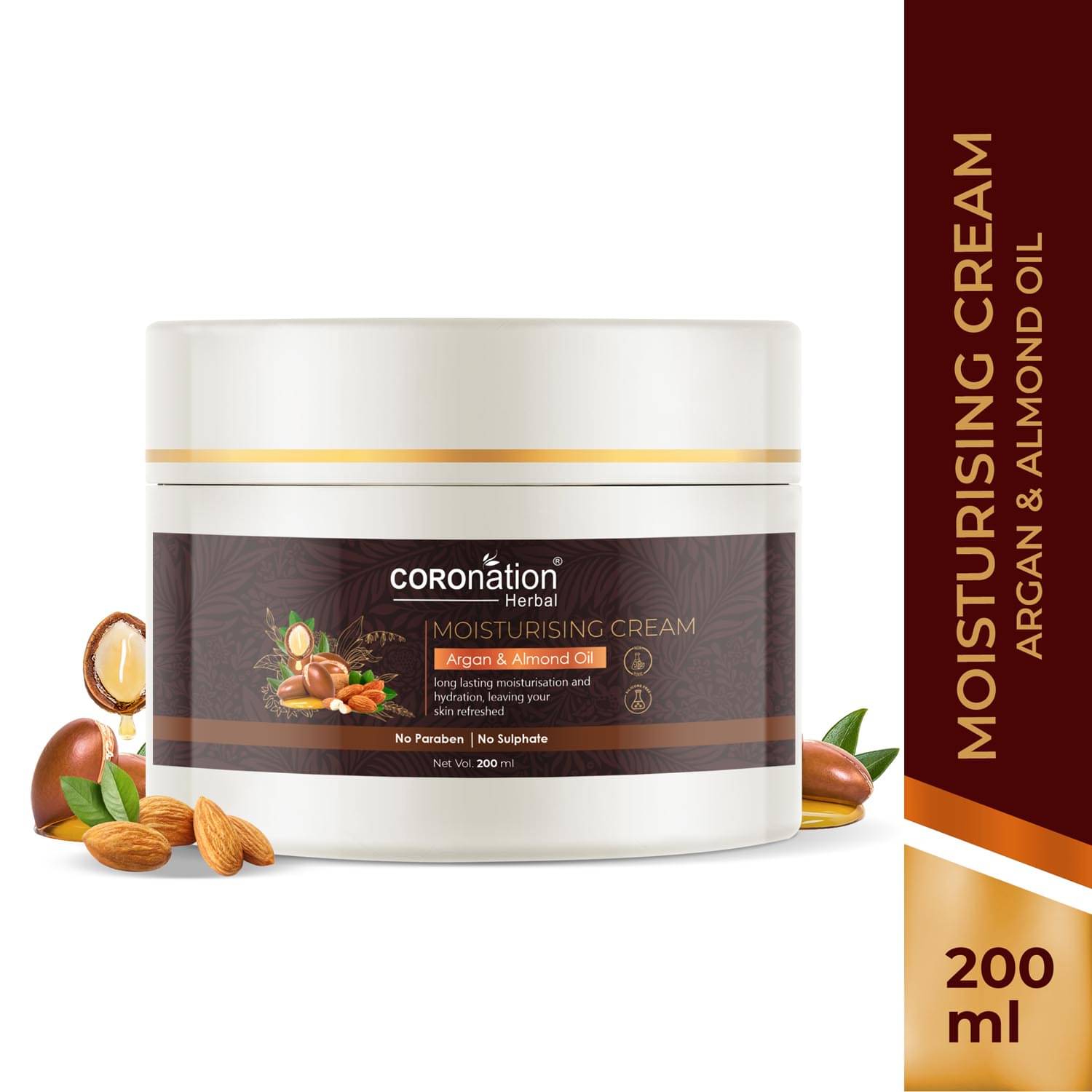     			coronation herbal  Moroccan Argan and Almond Oil   Moisturizer 200 ml