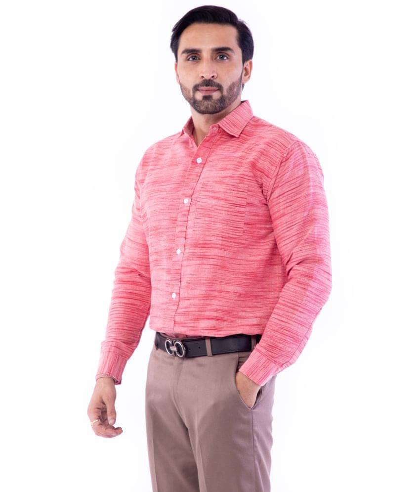    			DESHBANDHU DBK - Pink Cotton Regular Fit Men's Formal Shirt (Pack of 1)