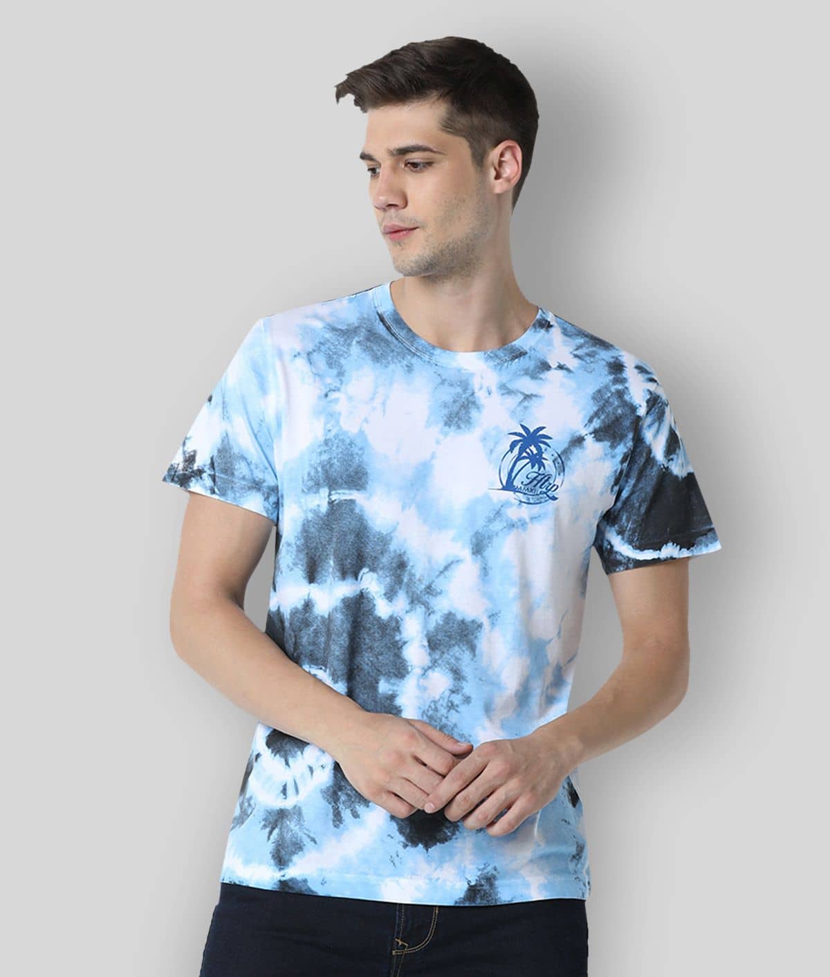 Huetrap Pack of 1 Cotton Regular Fit Men's T-Shirt ( White )