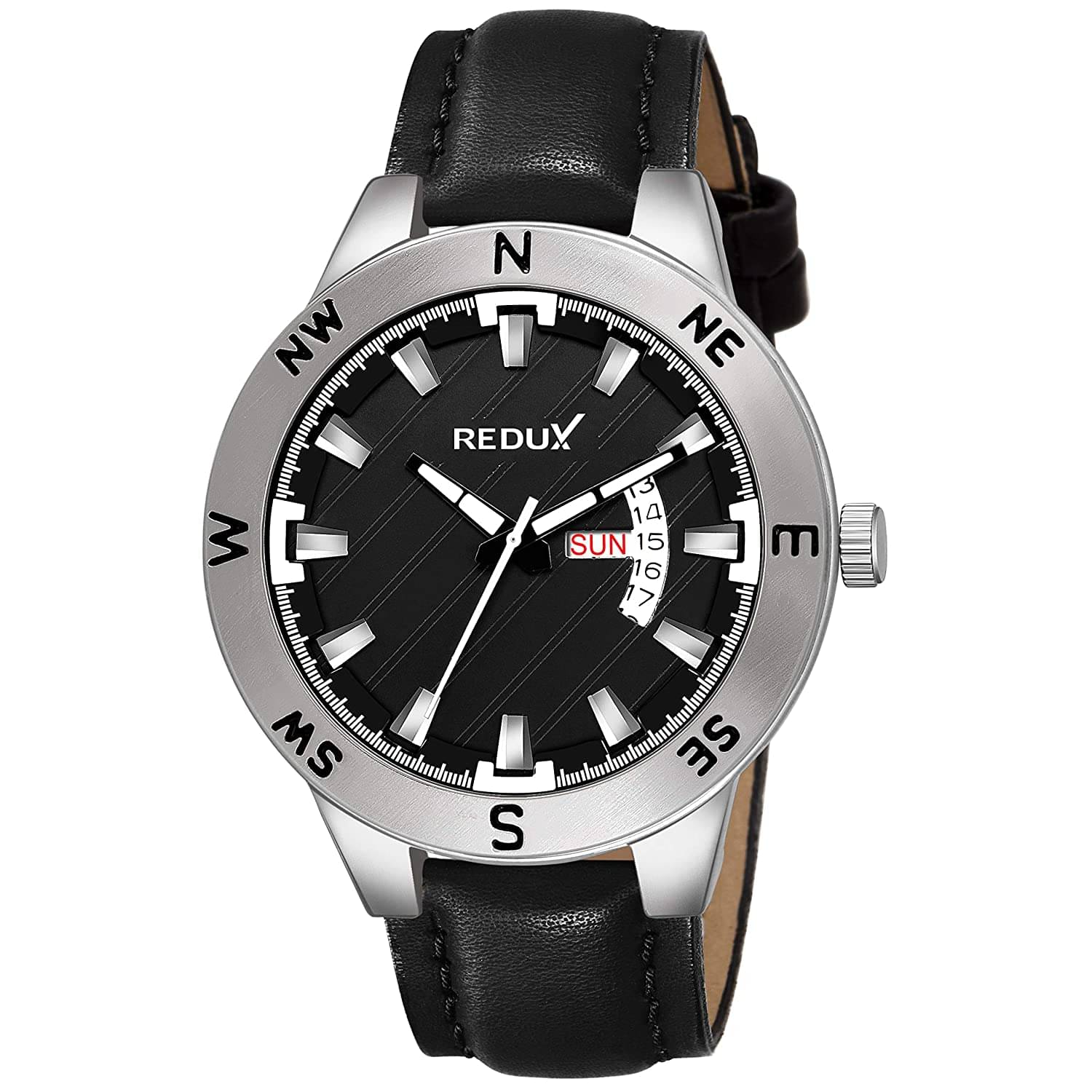     			Redux MW-415 Black Dial Leather Analog Men's Watch