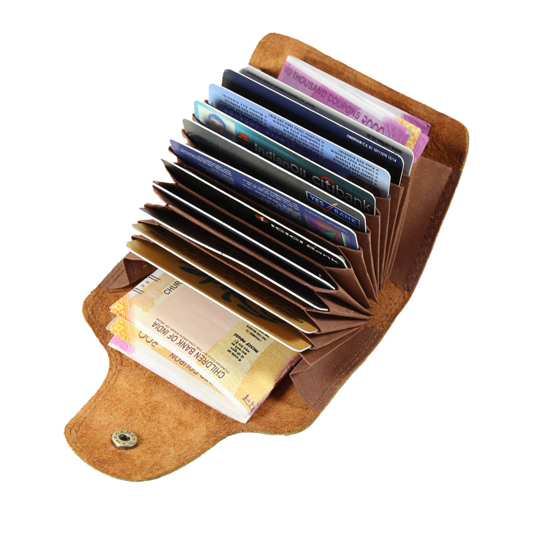    			STYLE SHOES Tan Genuine Leather Card Holder||Card Case||ATM, Debit, Credit Card Holder for Men and Women