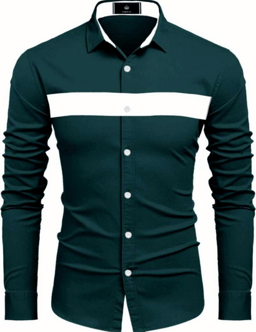    			VERTUSY - Cotton Blend Regular Fit Green Men's Casual Shirt ( Pack of 1 )