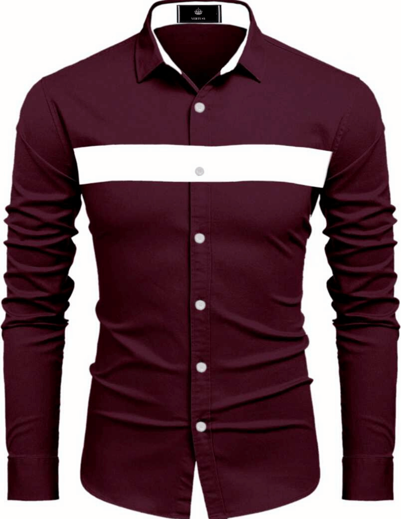 VERTUSY - Cotton Blend Regular Fit Maroon Men's Casual Shirt ( Pack of 1 )     			VERTUSY - Cotton Blend Regular Fit Maroon Men's Casual Shirt ( Pack of 1 )