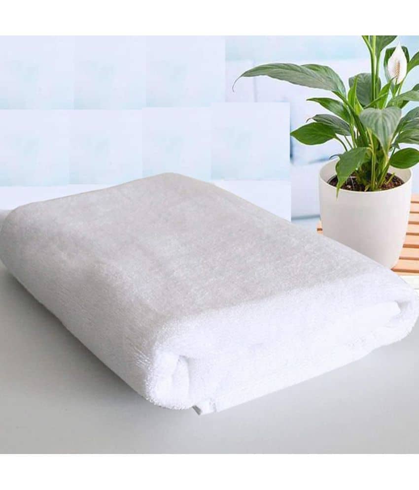 Wholesale india Single Cotton Bath Towel White - Towels | Buy online on ZillyBuy