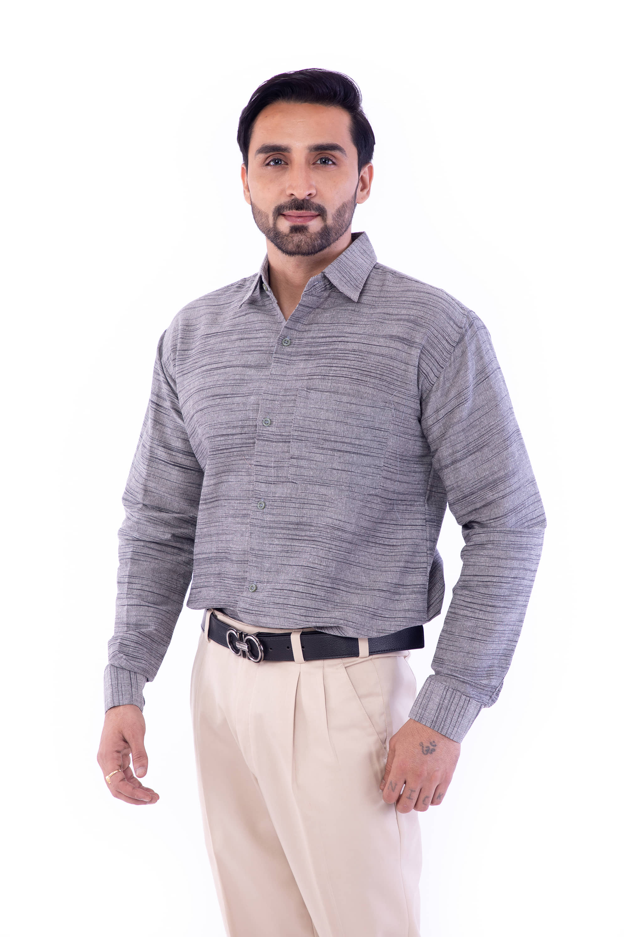 DESHBANDHU DBK - Grey Cotton Regular Fit Men's Formal Shirt (Pack of 1)