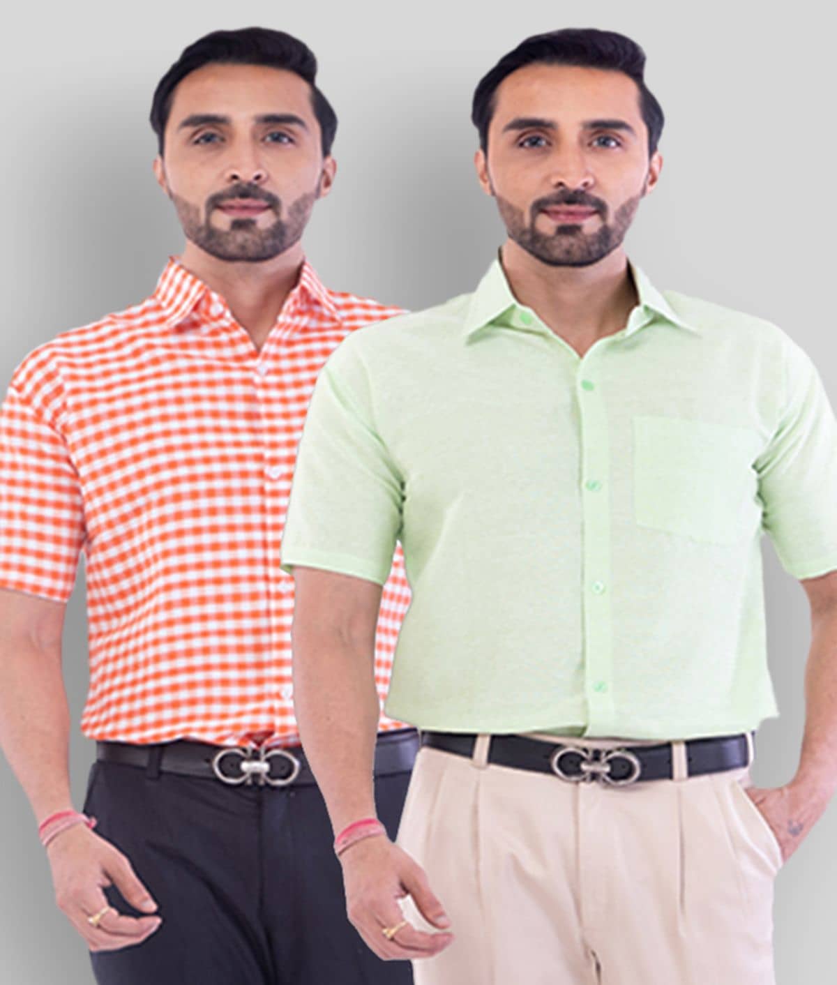 DESHBANDHU DBK - Multicolor Cotton Regular Fit Men's Casual Shirt ( Pack of 2 )