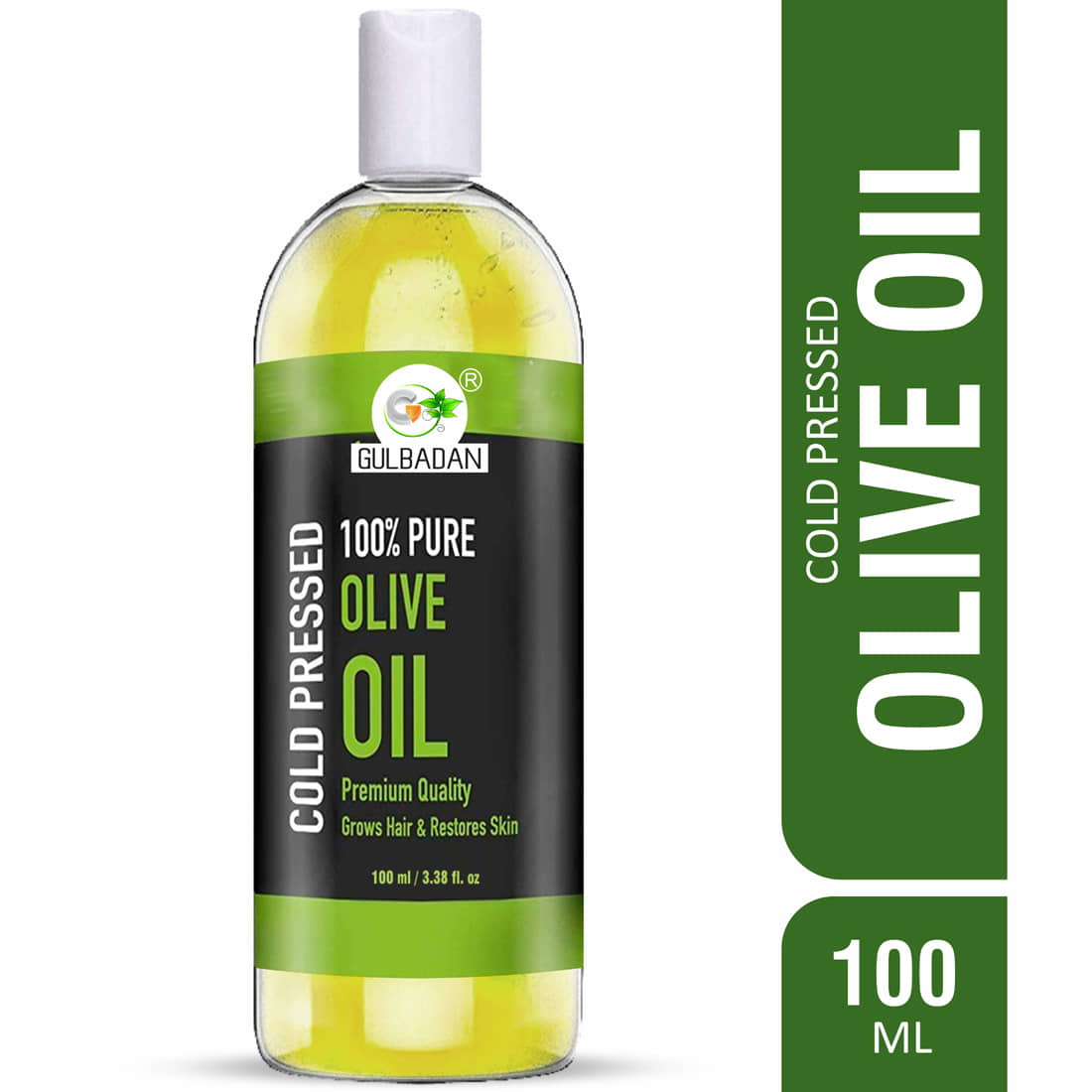 GULBADAN Organics 100% Pure Olive Oil 100 mL