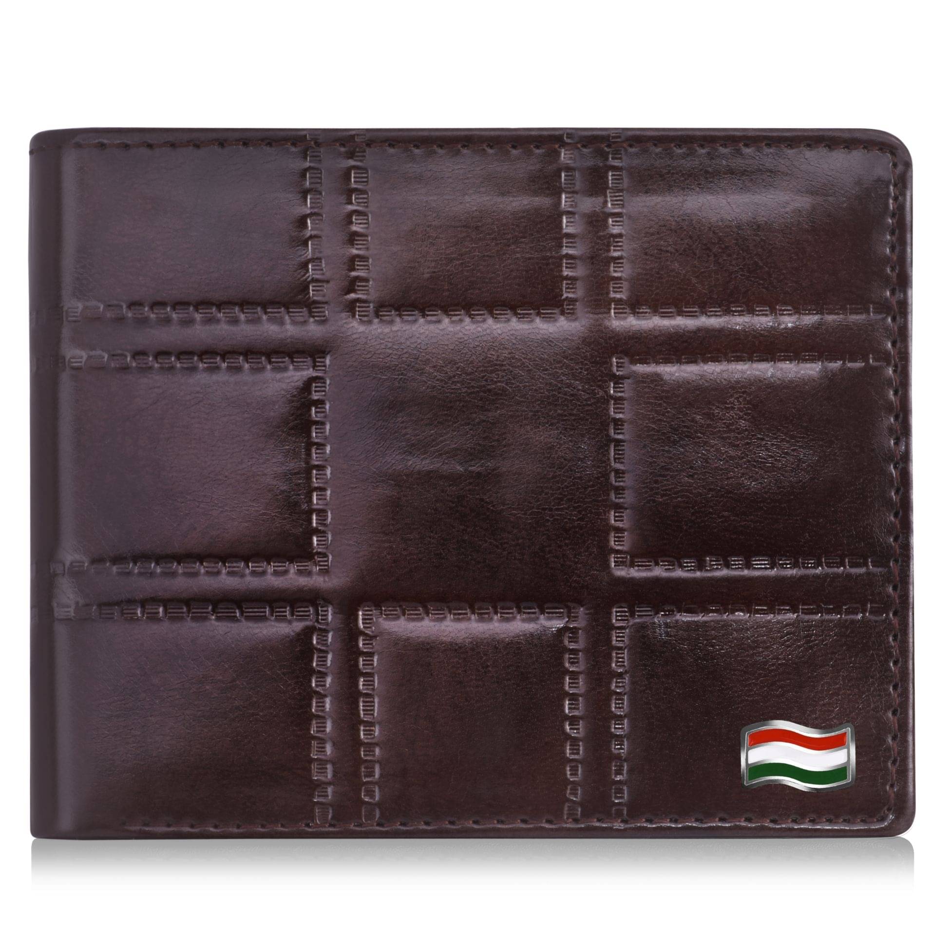     			HAMT Leather Brown Casual Regular Wallet