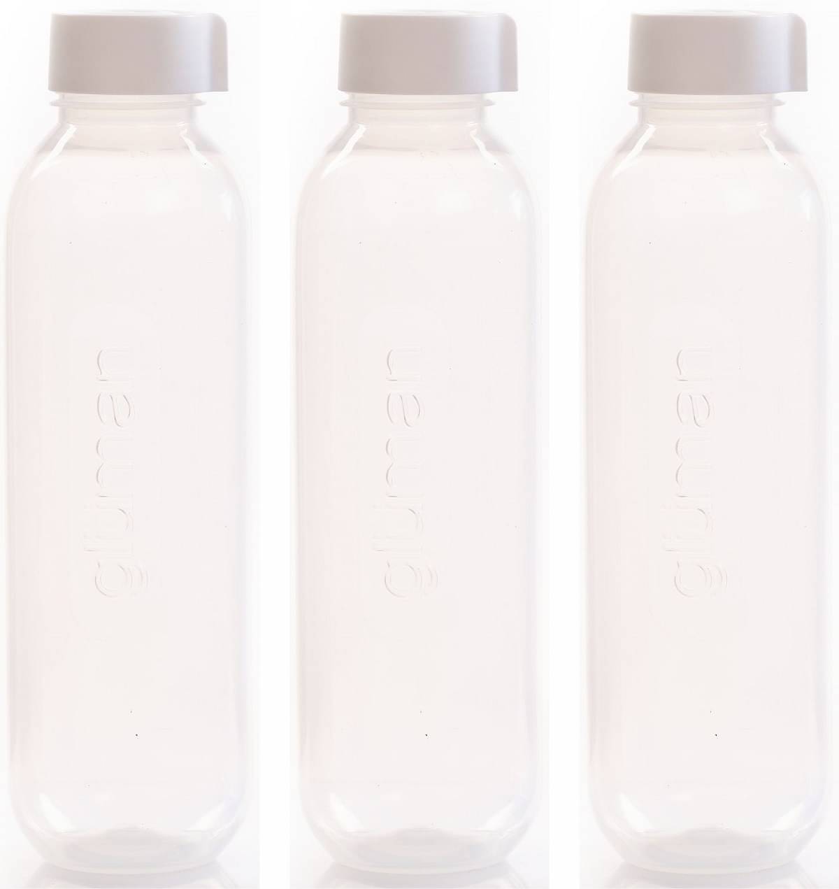     			White Fridge Bottle 1000 mL ( Set of 3 )
