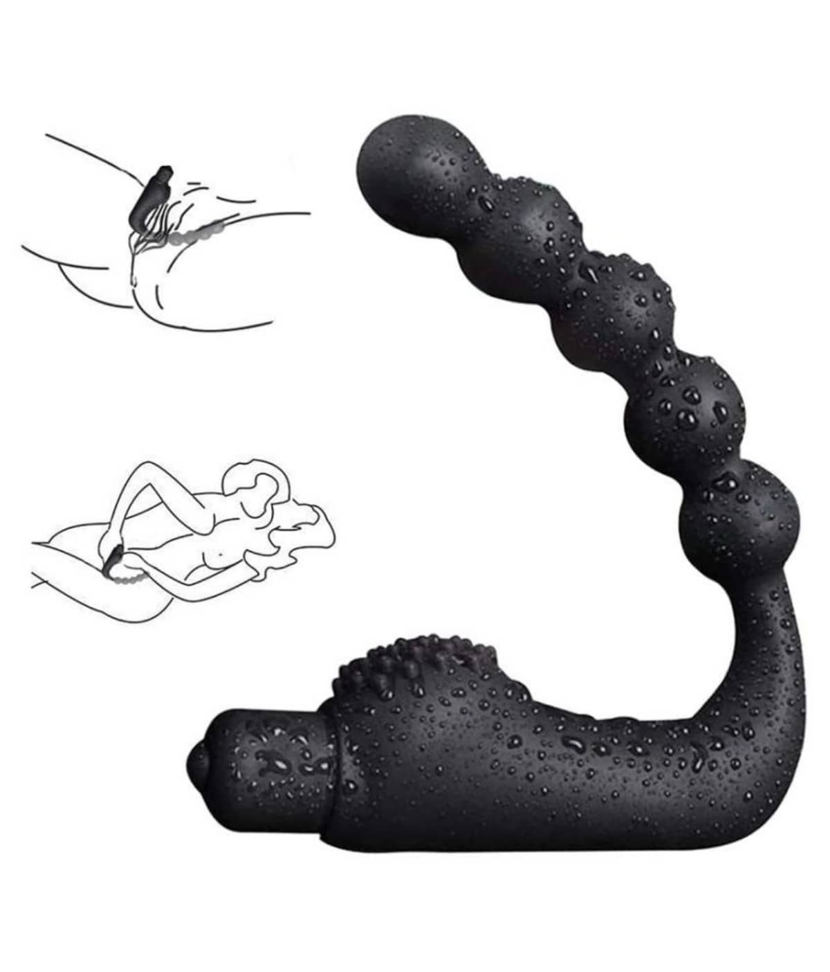 Kamahouse Premium Quality Vibrating Anal Beads Silicone Massager Stimulate Orgasm