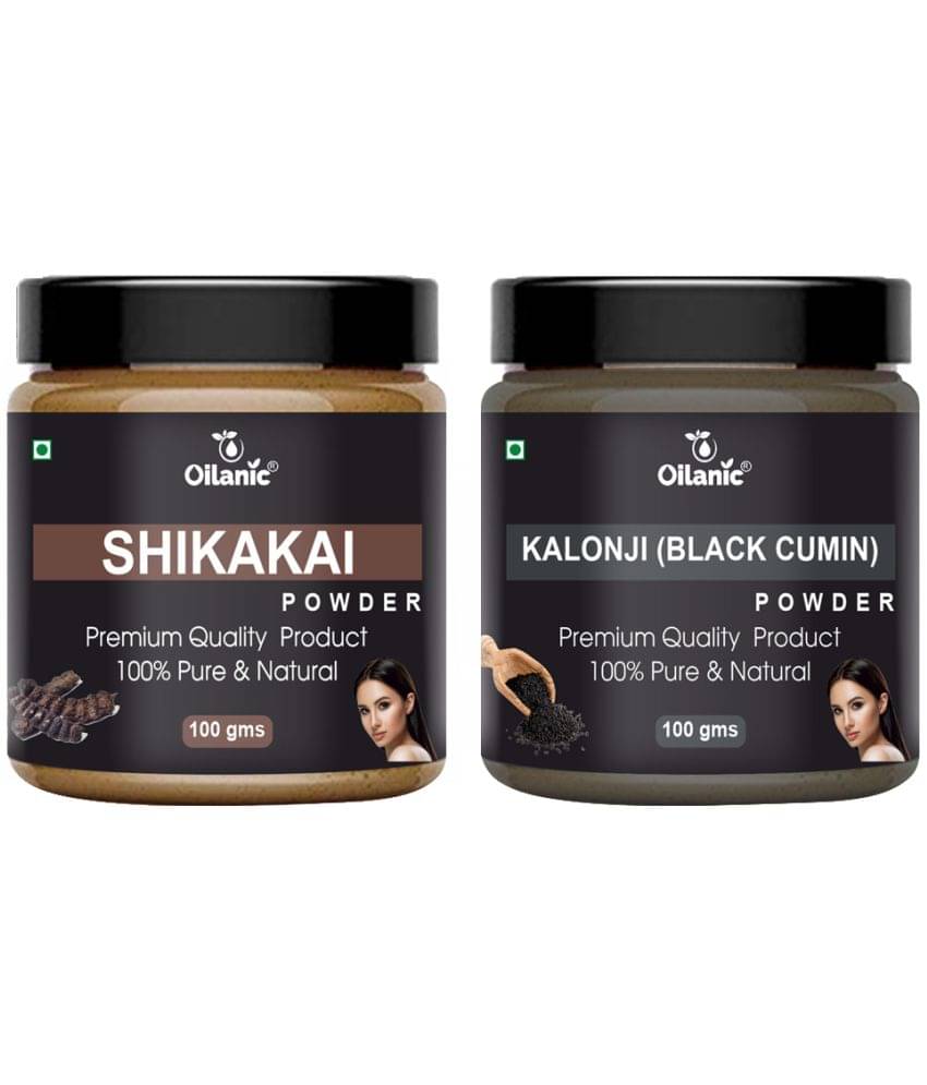 Oilanic 100% Pure Shikakai Powder & Kalonji Powder For Skincare Hair Mask 200 g Pack of 2     			Oilanic 100% Pure Shikakai Powder & Kalonji Powder For Skincare Hair Mask 200 g Pack of 2