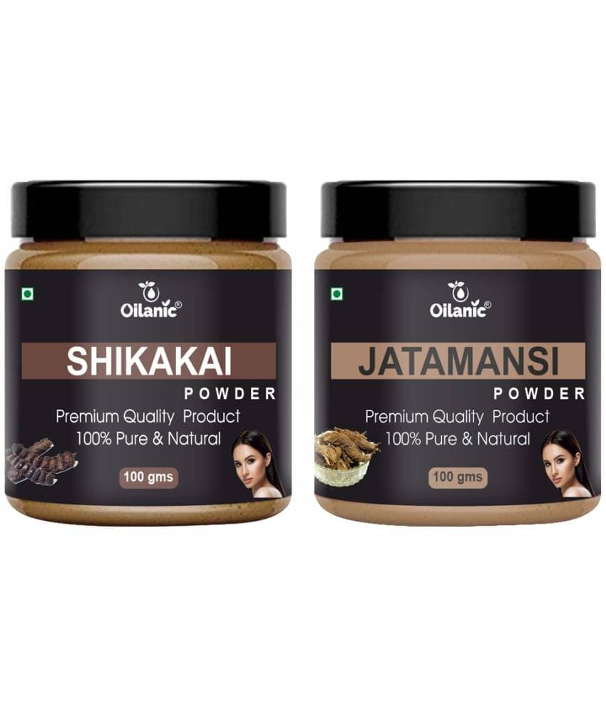 Oilanic 100% Pure Shikakai Powder & Jatamansi Powder For Skin Hair Mask 200 g Pack of 2 Oilanic 100% Pure Shikakai Powder & Jatamansi Powder For Skin Hair Mask 200 g Pack of 2