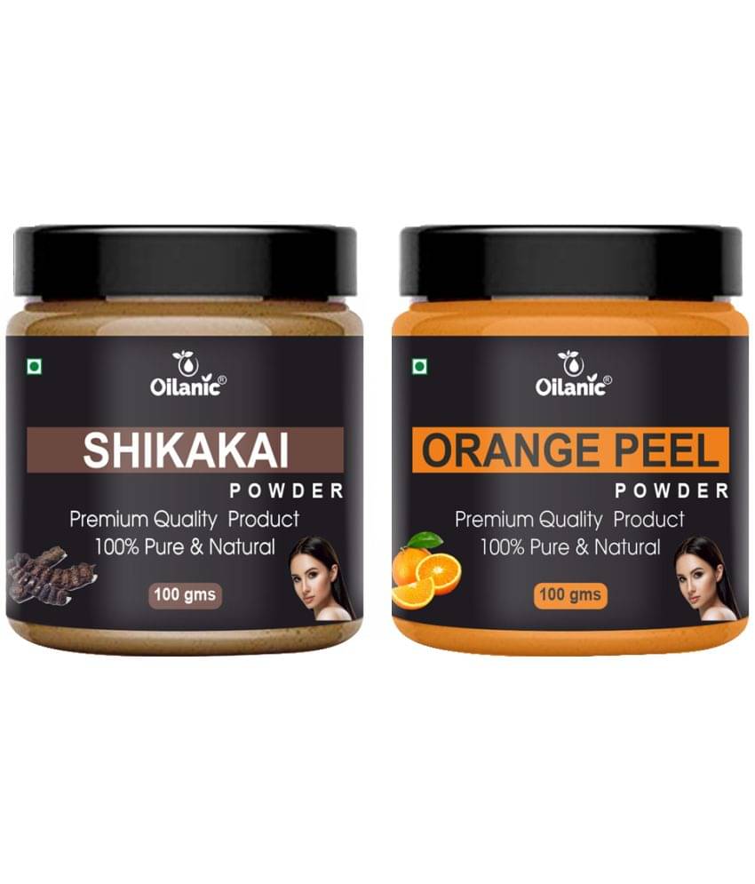 Oilanic 100% Pure Shikakai Powder & Orange Peel Powder For Skin Hair Mask 200 g Pack of 2 Oilanic 100% Pure Shikakai Powder & Orange Peel Powder For Skin Hair Mask 200 g Pack of 2
