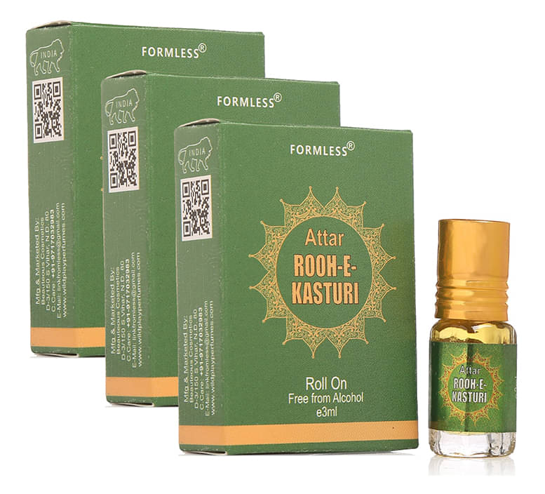     			Rooh-E-Kasturi 3ml Attar 3pc.