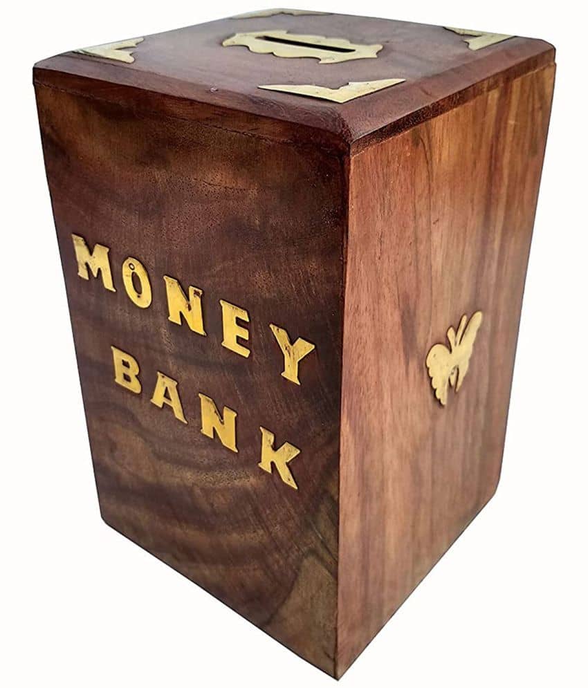 SWH Wood Piggy Bank - Pack of 1