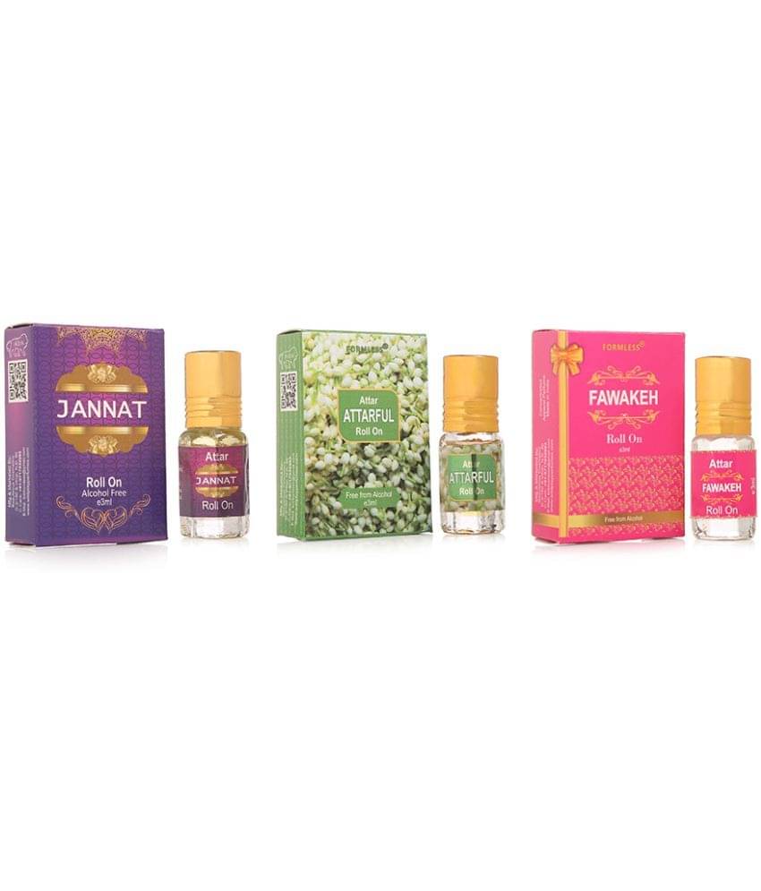     			Set of 3 Formless Jannat  , Attarful and Fawakeh 3ml attar