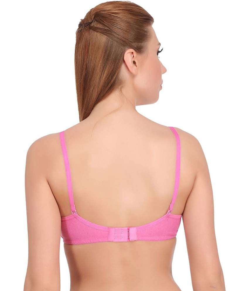 Softskin Pack of 3 Cotton Blend Non Padded Women's T-Shirt Bra ( Multicolor )