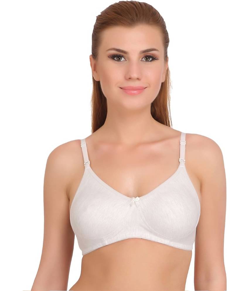 Softskin Pack of 3 Cotton Blend Non Padded Women's T-Shirt Bra ( Multicolor )