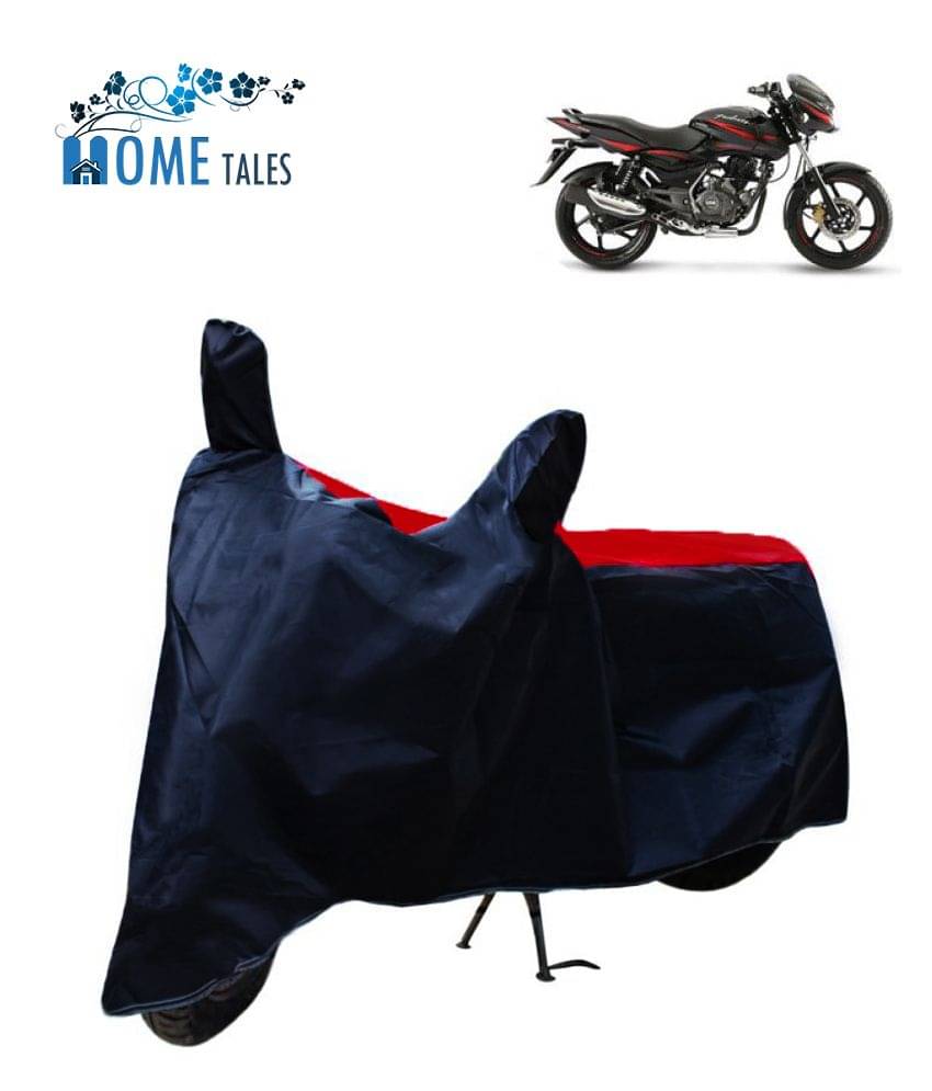     			Mahek Accessories Dustproof Bike Cover For Bajaj Pulsar 150 DTS-i with Mirror Pocket - Red & Blue