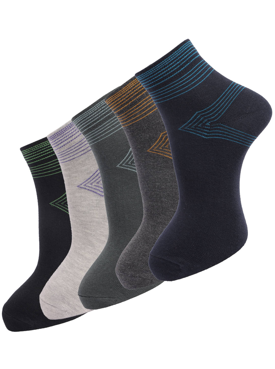 Dollar - Cotton Men's Printed Multicolor Ankle Length Socks ( Pack of 5 ) Dollar - Cotton Men's Printed Multicolor Ankle Length Socks ( Pack of 5 )