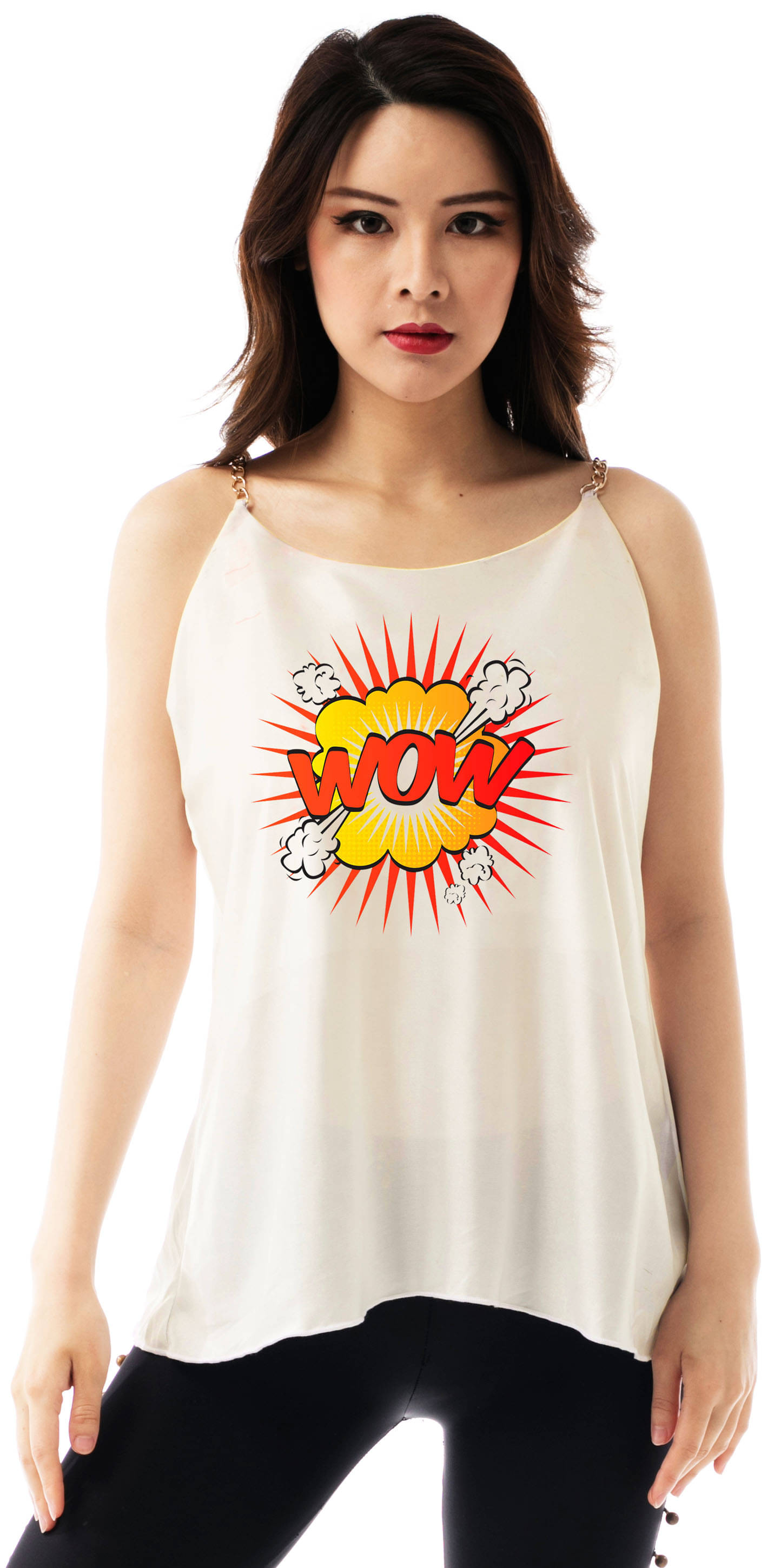 Finian Women's Satin Camisole Top ( Off White ) Finian Women's Satin Camisole Top ( Off White )