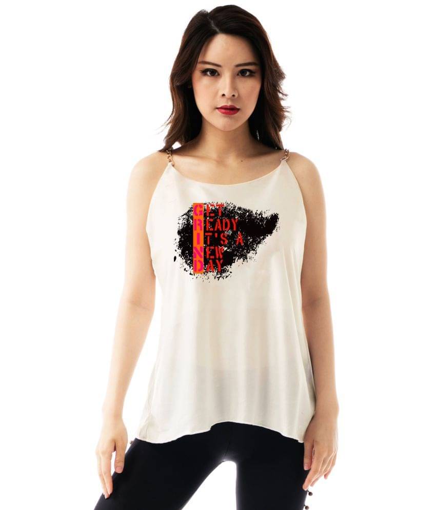 Finian Women's Satin Camisole Top ( Off White ) Finian Women's Satin Camisole Top ( Off White )