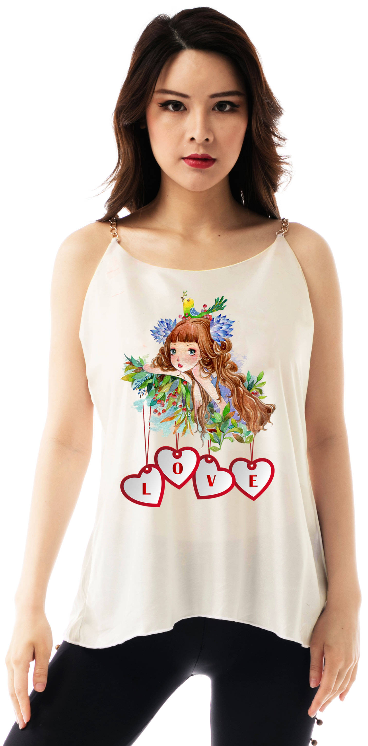 Finian Women's Satin Camisole Top ( Off White )     			Finian Women's Satin Camisole Top ( Off White )