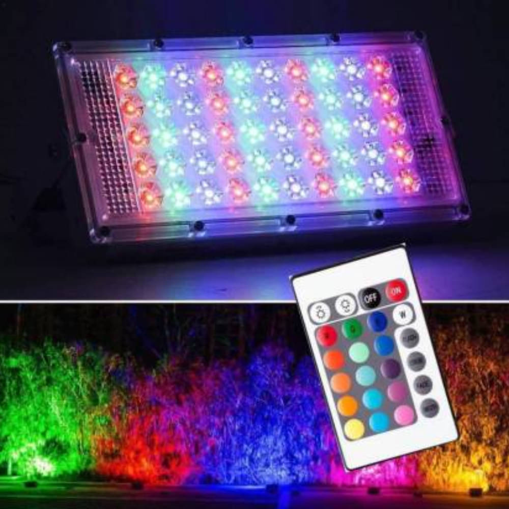     			HIRU 50 Watts IP 65 Flood Light RGB - Pack of 1