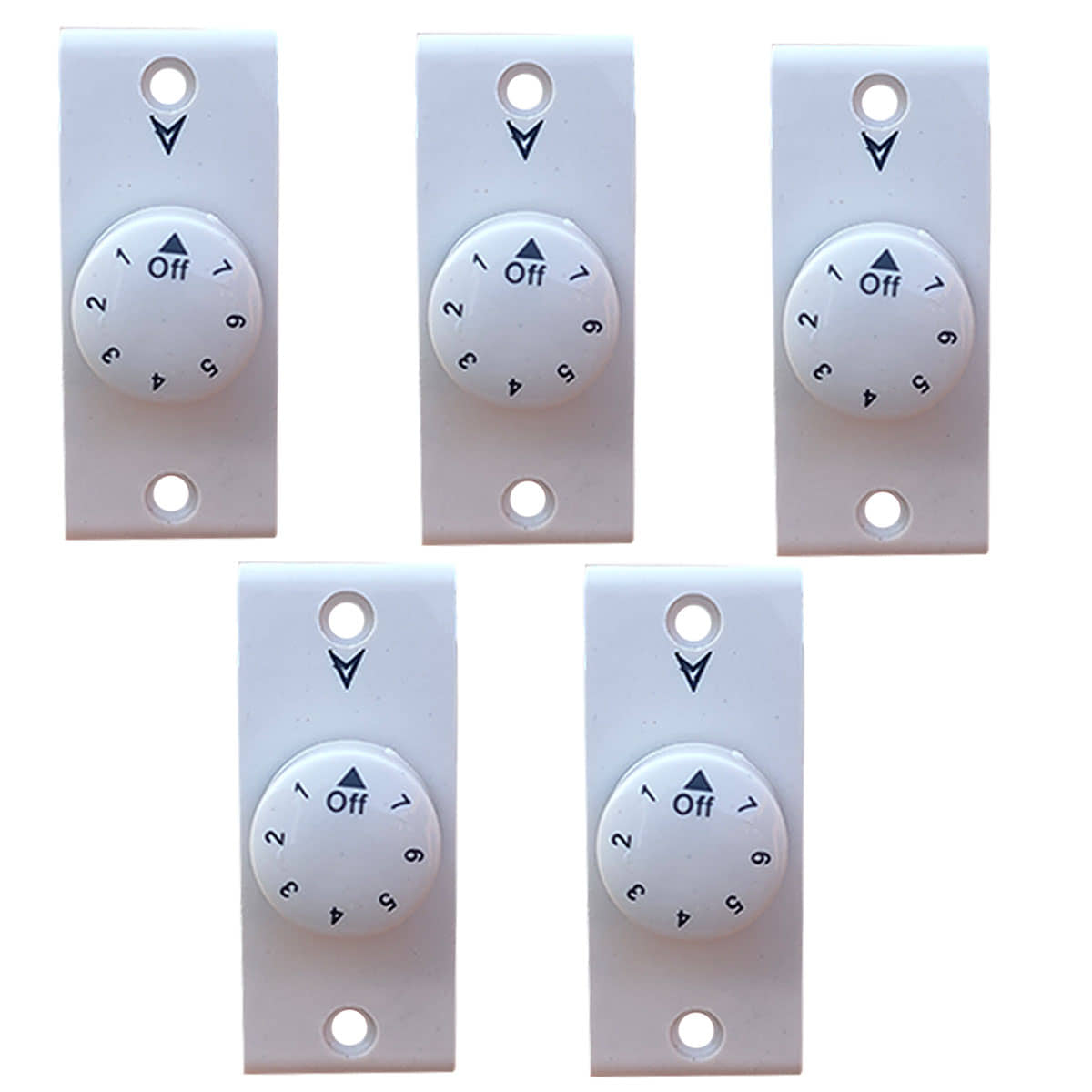 Hiru SWITCH 7 STEP - 5 PCS Simple FAN REGULATOR for Home & Office Step-Type Button Regulator