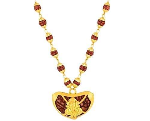     			Nepali Rudraksha Mala with Ganesh Pendent (Pack of 1)